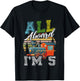 All Aboard I’m 5 Funny Train Happy Birthday Boys Girls T-Shirt - T-Shirt | Black
