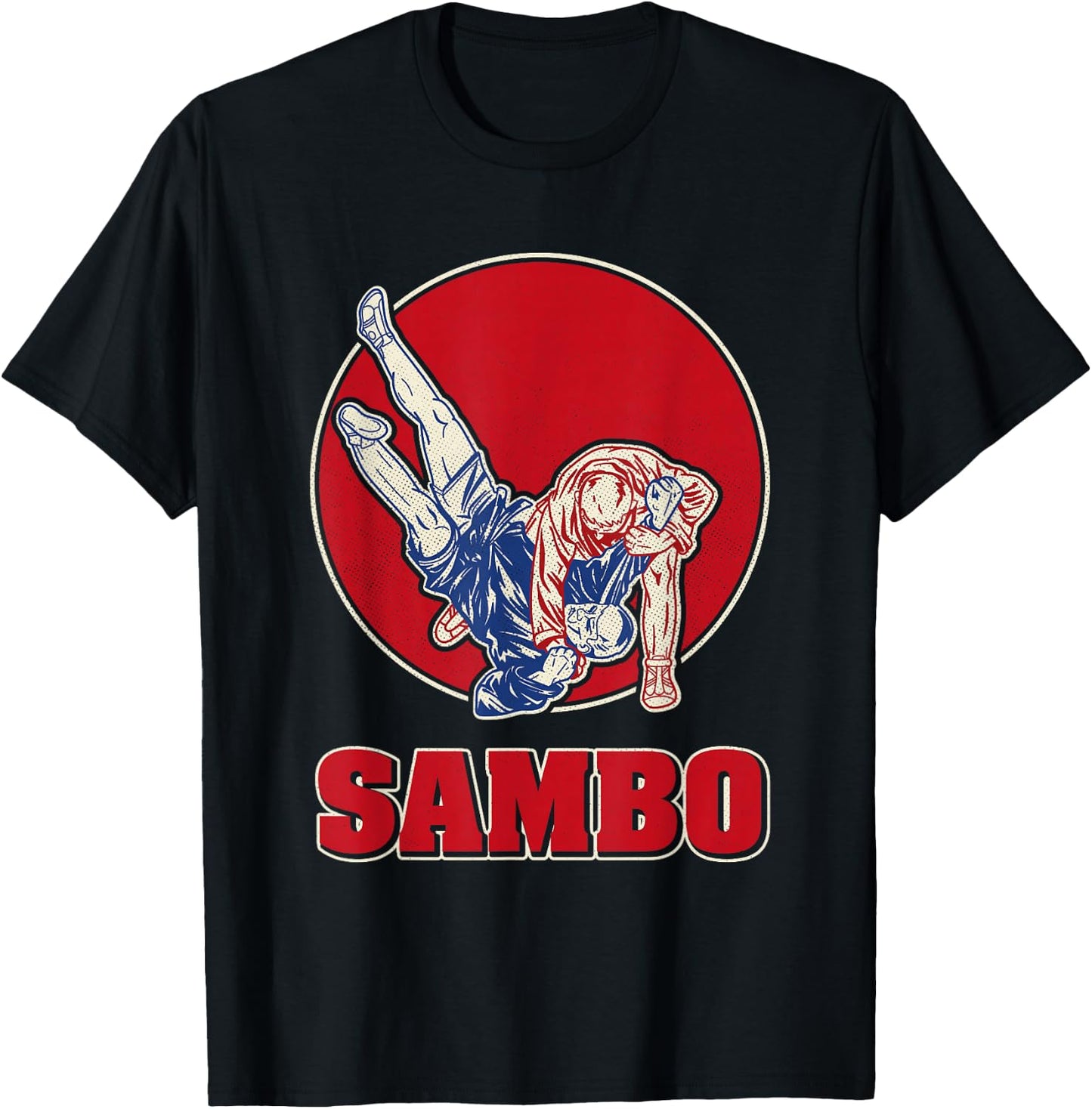 Sambo Rings Martial Arts Russia Soviet Union Martial Arts T-Shirt - T-Shirt | Black