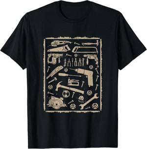 Tools with frame vintage T-Shirt - T-Shirt | Black