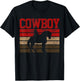 Cowboy Rodeo Horse Country T-Shirt - T-Shirt | Black