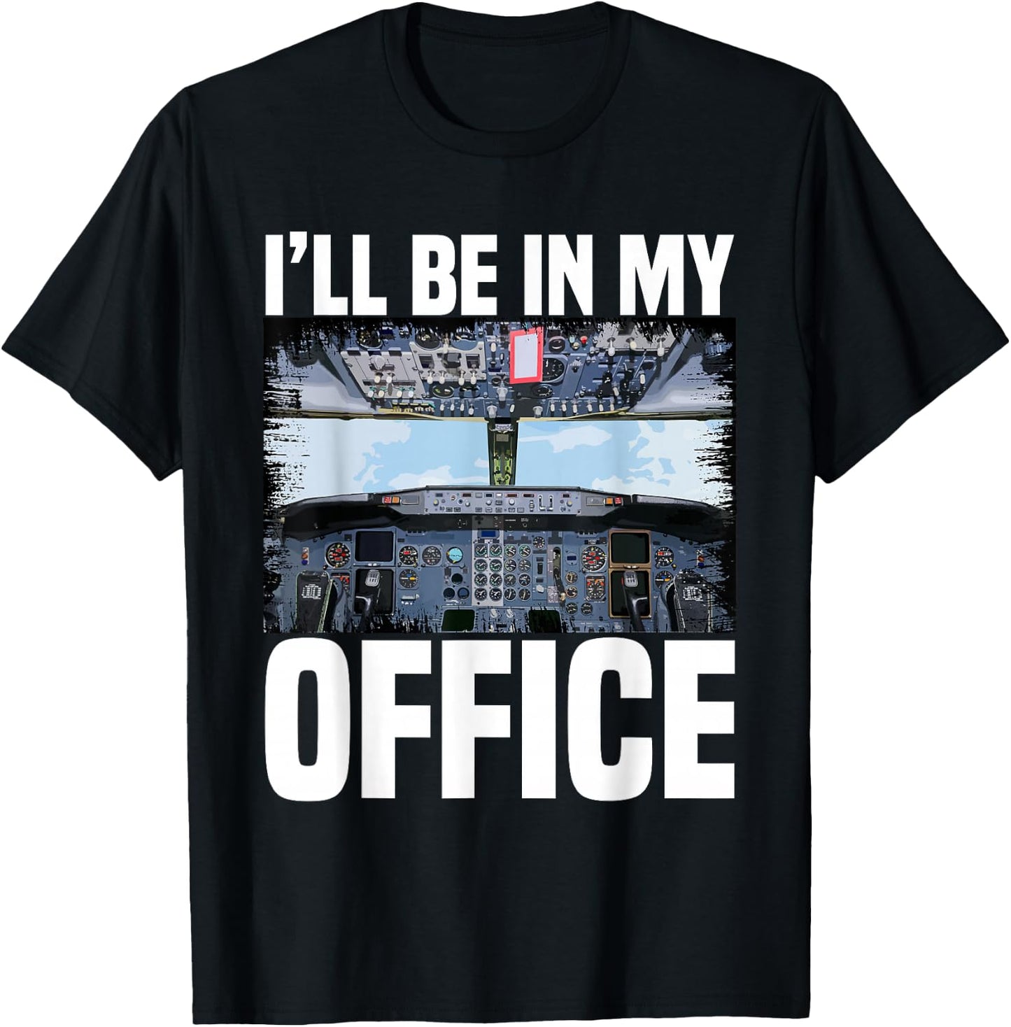 Aeroplane Pilot Aeroplane Lover Flying Flight Crew T-Shirt - T-Shirt | Black