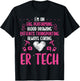 ER Tech Badge Buddy Emergency Room Technician Essentials T-Shirt - T-Shirt | Black