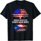 American Raised with Puerto Rican Roots USA Flag Puerto Rico Small T-Shirt - T-Shirt | Black