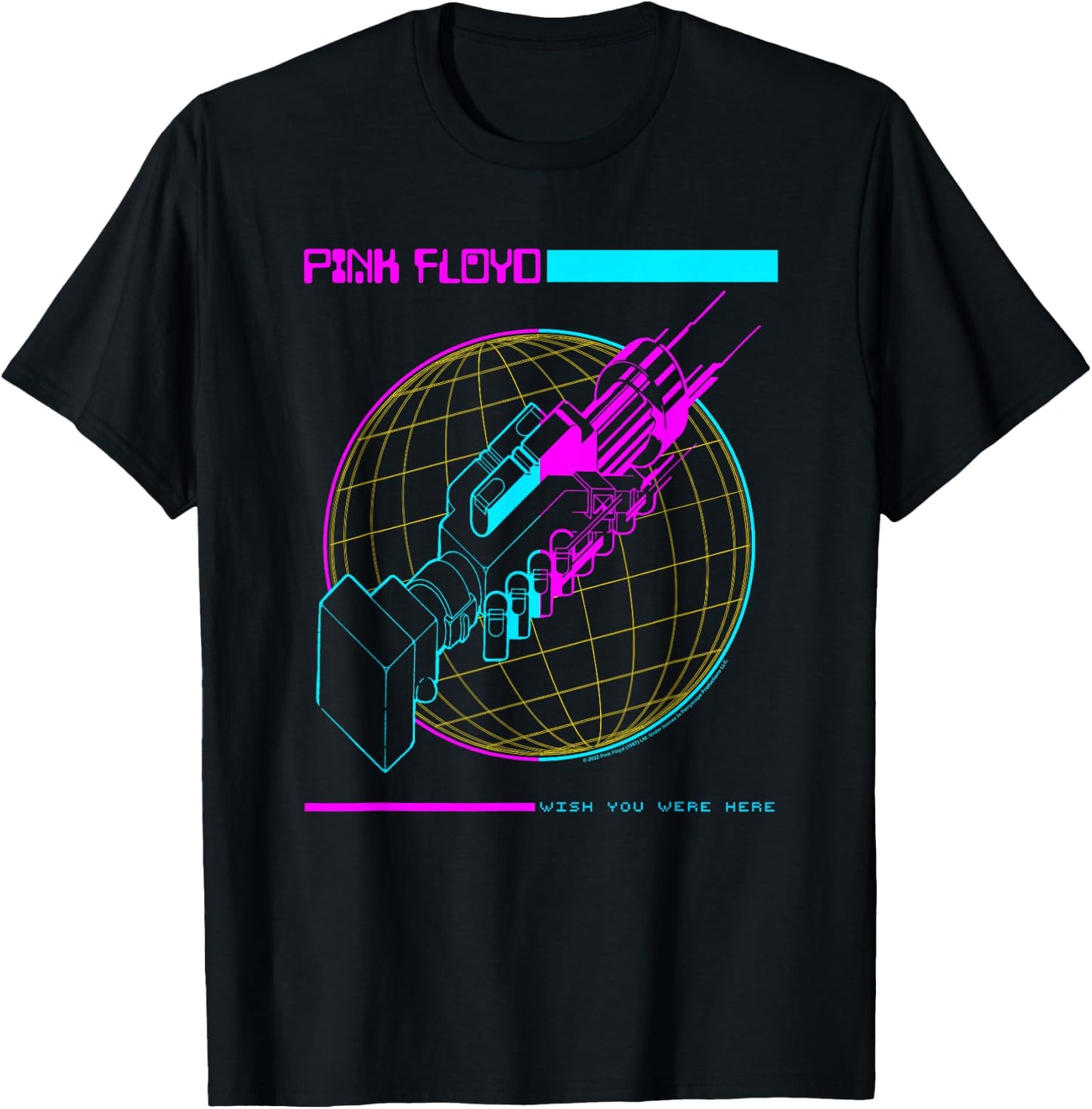 Pink Floyd Wish You Were Here Grid T-Shirt - T-Shirt | Black