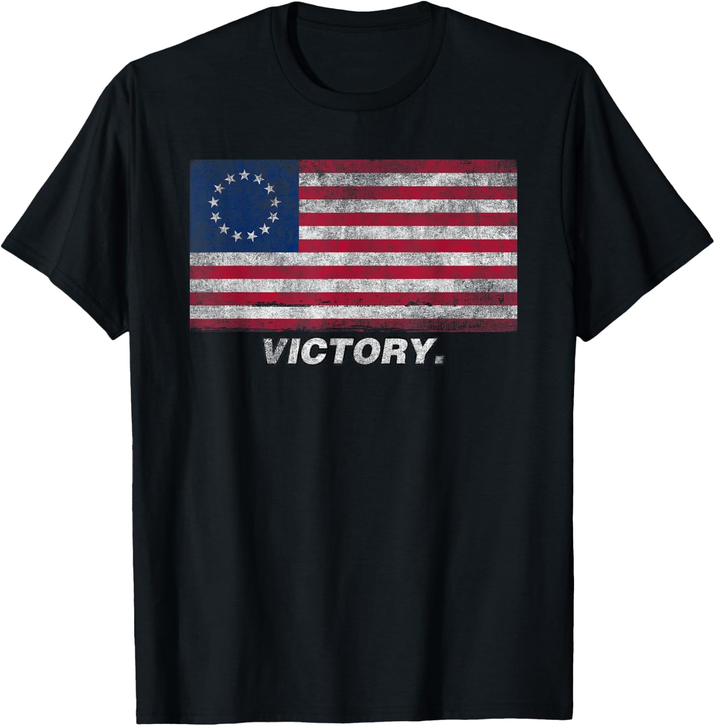 Betsy Ross USA American Flag Victory Kids Men T-Shirt - T-Shirt | Black