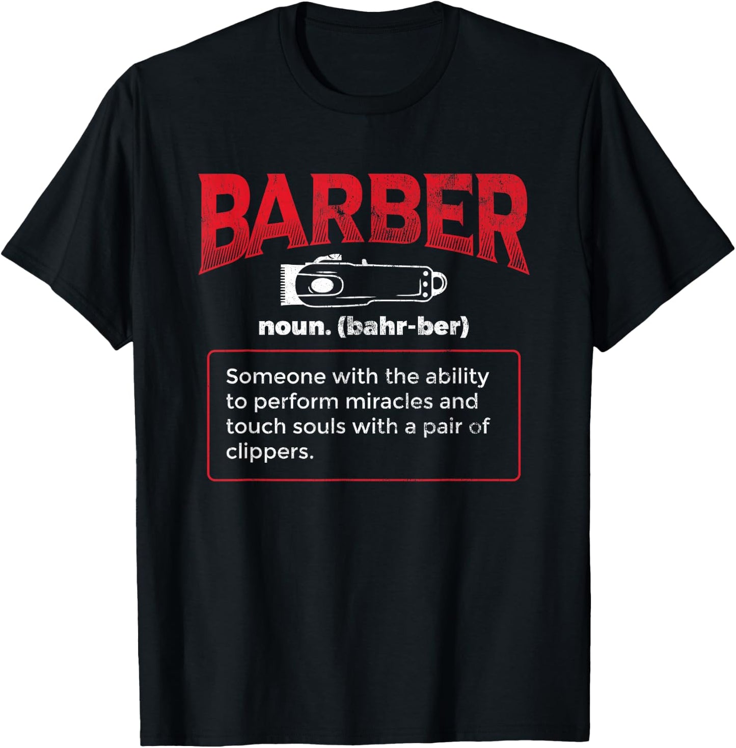Barber Meaning Hairdresser T-Shirt - T-Shirt | Black