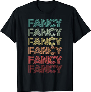 Retro Halloween FANCY Words Humor Groovy 80s T-Shirt - T-Shirt | Black