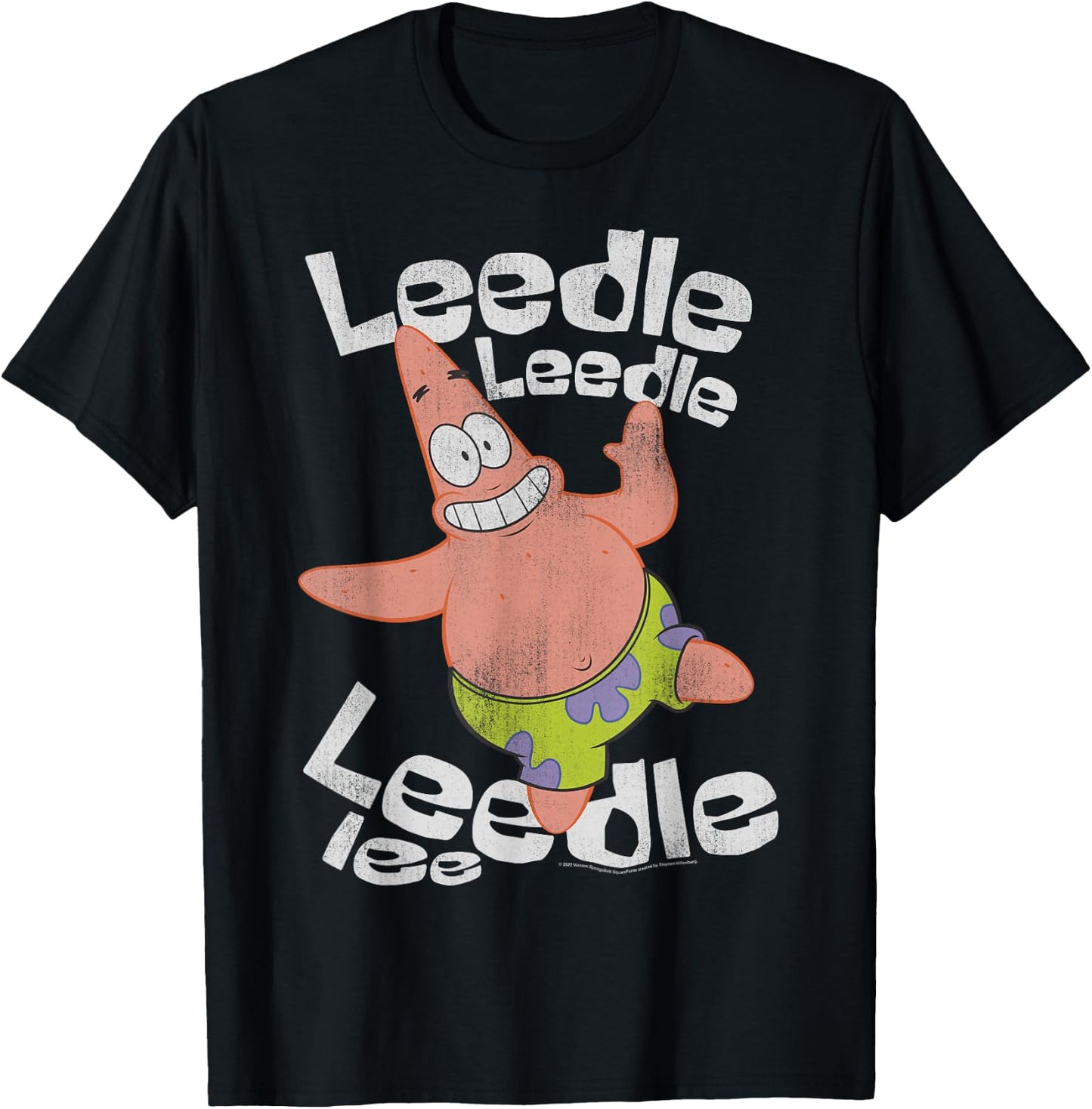 SpongeBob SquarePants Singing Patrick Leedle T-Shirt - T-Shirt | Black