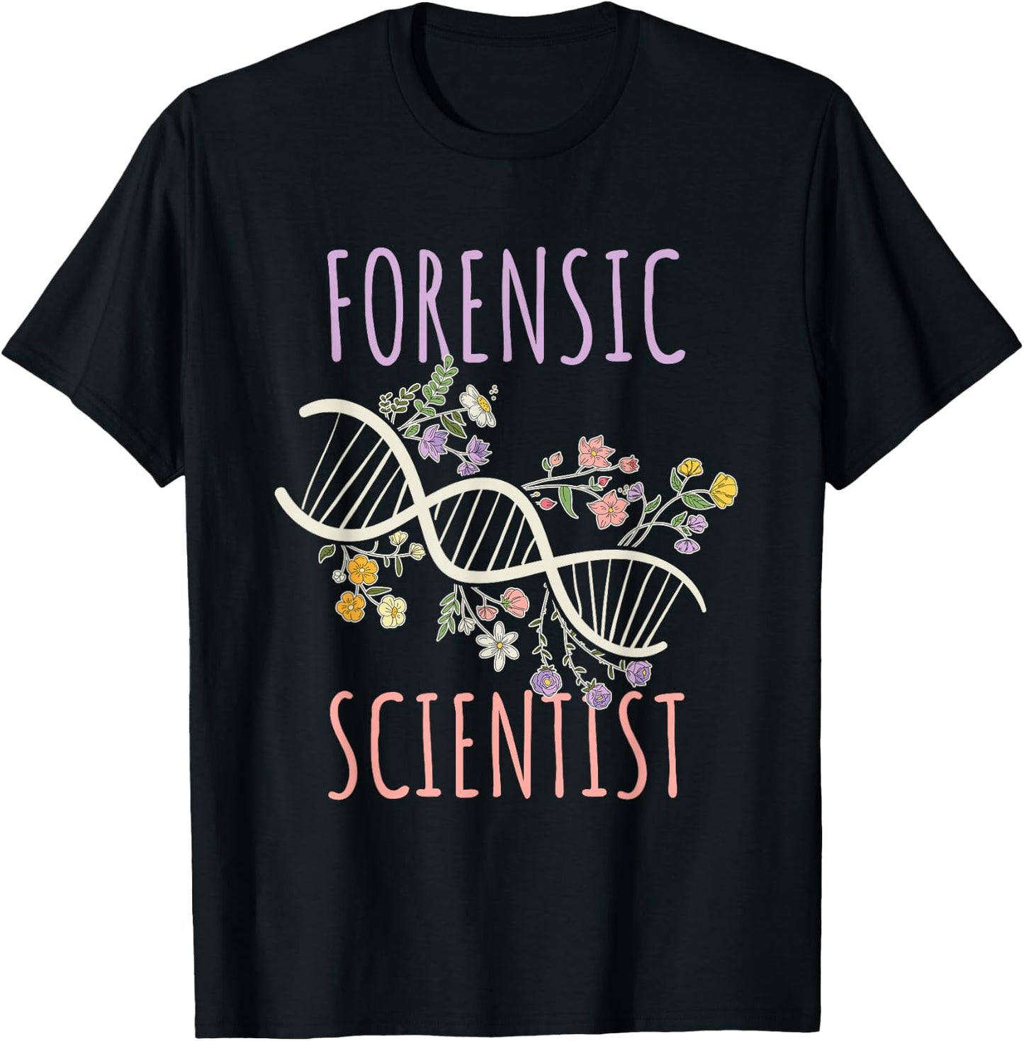 DNA Chain Forensic Scientist T-Shirt - T-Shirt | Black