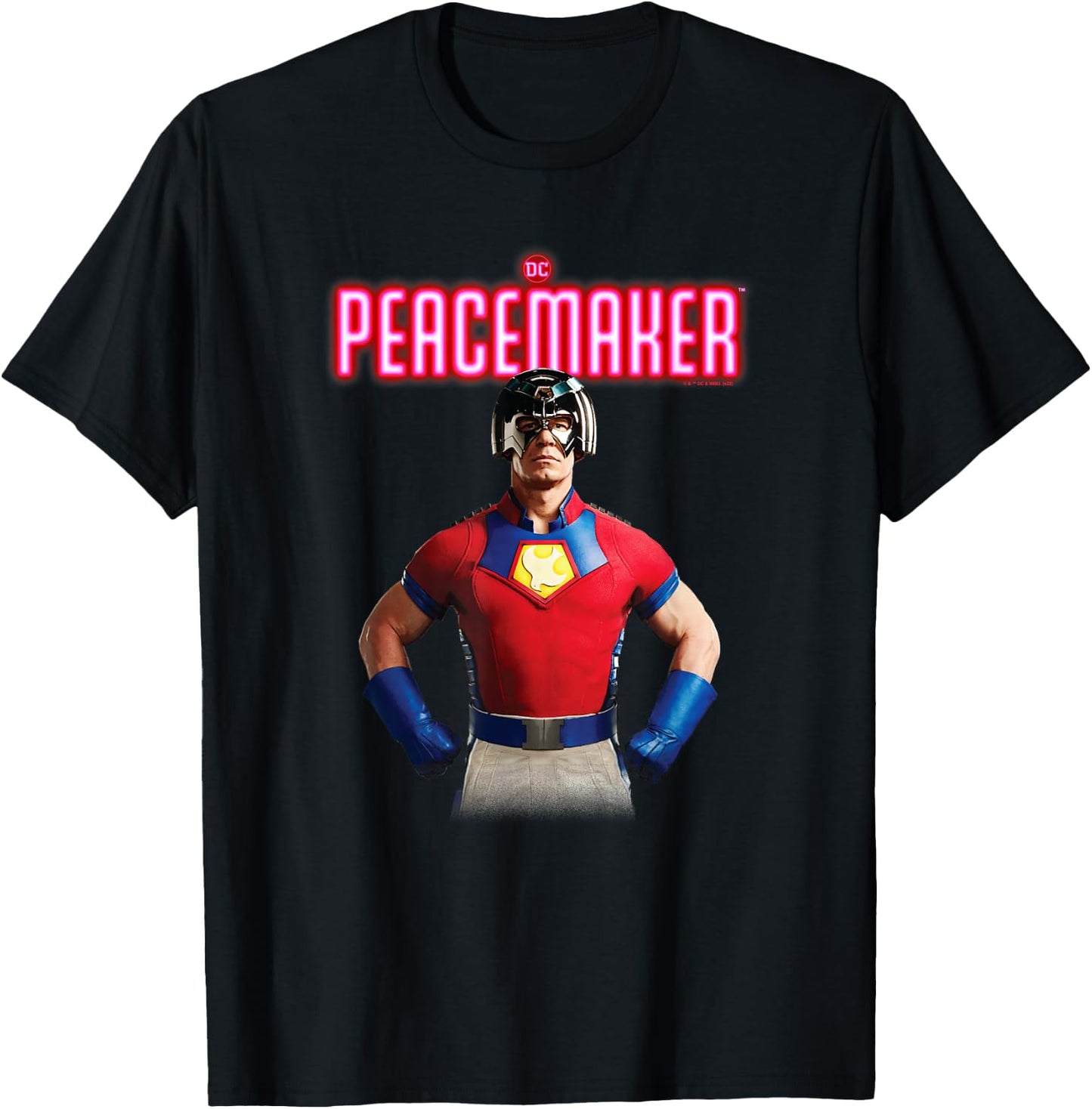 Peacemaker Hero Pose Portrait T-Shirt - T-Shirt | Black