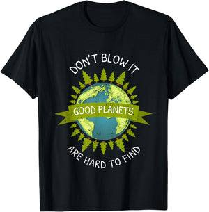 Earth Day Good Planets Are Hard To Find Recycle Gift T-Shirt - T-Shirt | Black