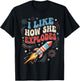 4th of July I Like How She Explodes Funny Couple Match Men T-Shirt - T-Shirt | Black