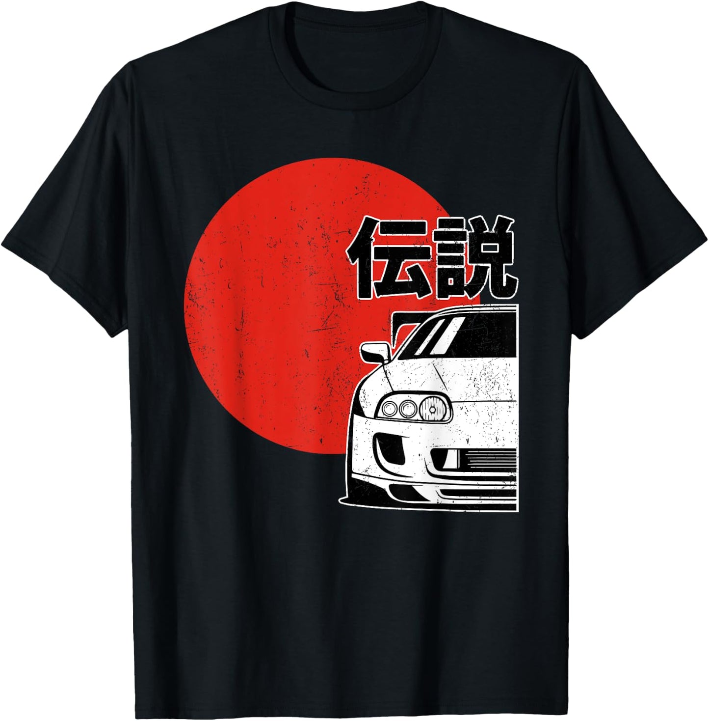 JDM Japan Motorsport Tuning Car Legend 90s T-Shirt - T-Shirt | Black