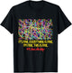 Teacher It's Fine Everything Is Fine Educator Positivity T-Shirt - T-Shirt | Black