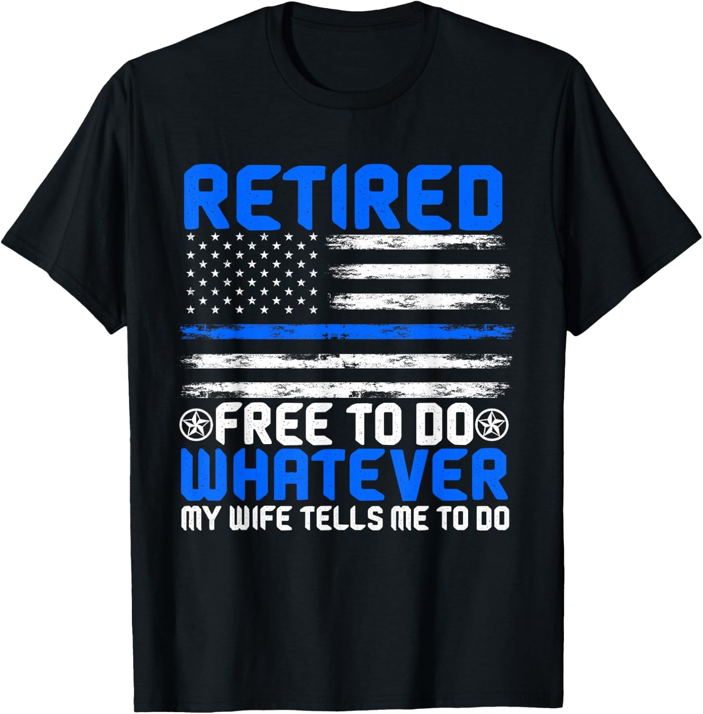 Retired Police Officer Law Enforcement Sheriff Retirement T-Shirt - T-Shirt | Black