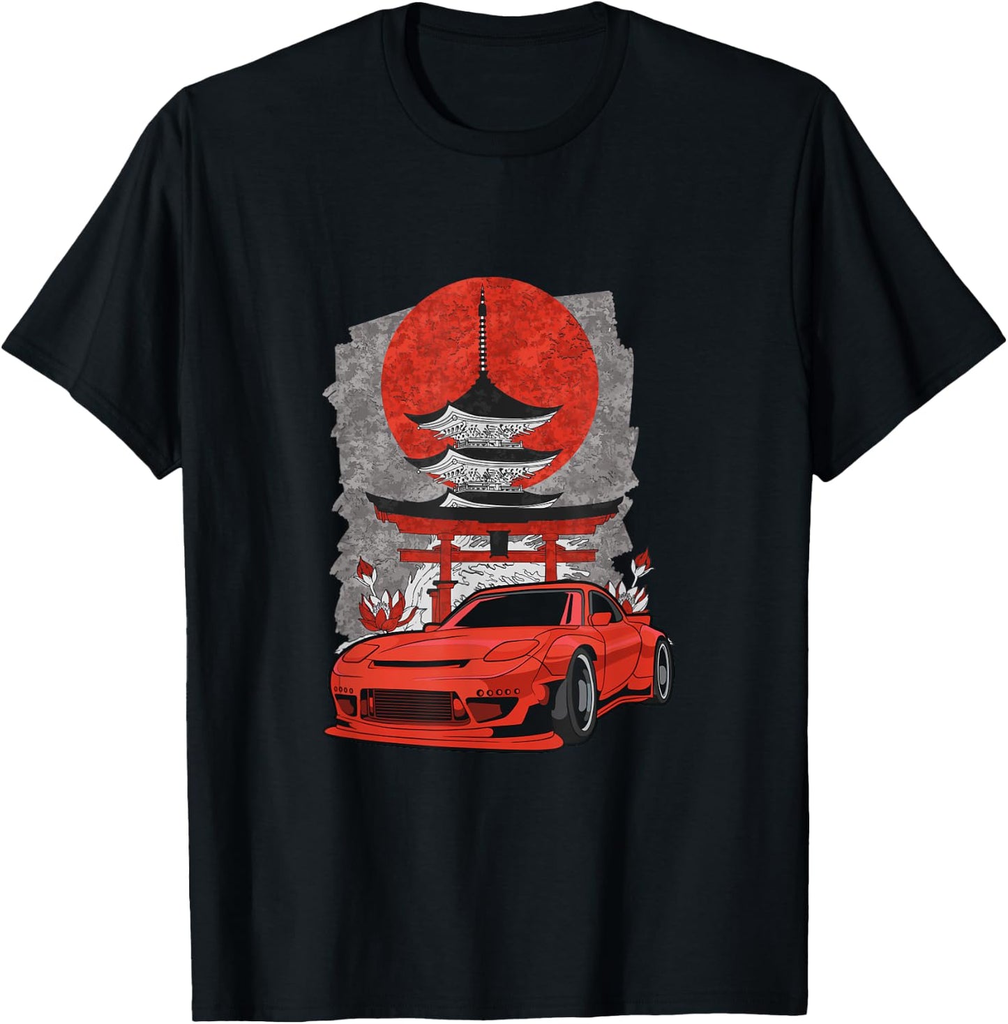 Rotary Engine Car Meet Tuning Rx Japan Shinto Rotorlife T-Shirt - T-Shirt | Black