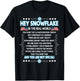 Hey Snowflake the real world funny veteran gift T-Shirt - T-Shirt | Black