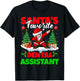 Xmas Dabbing Santa's Favorite Dental Assistant Christmas T-Shirt - T-Shirt | Black