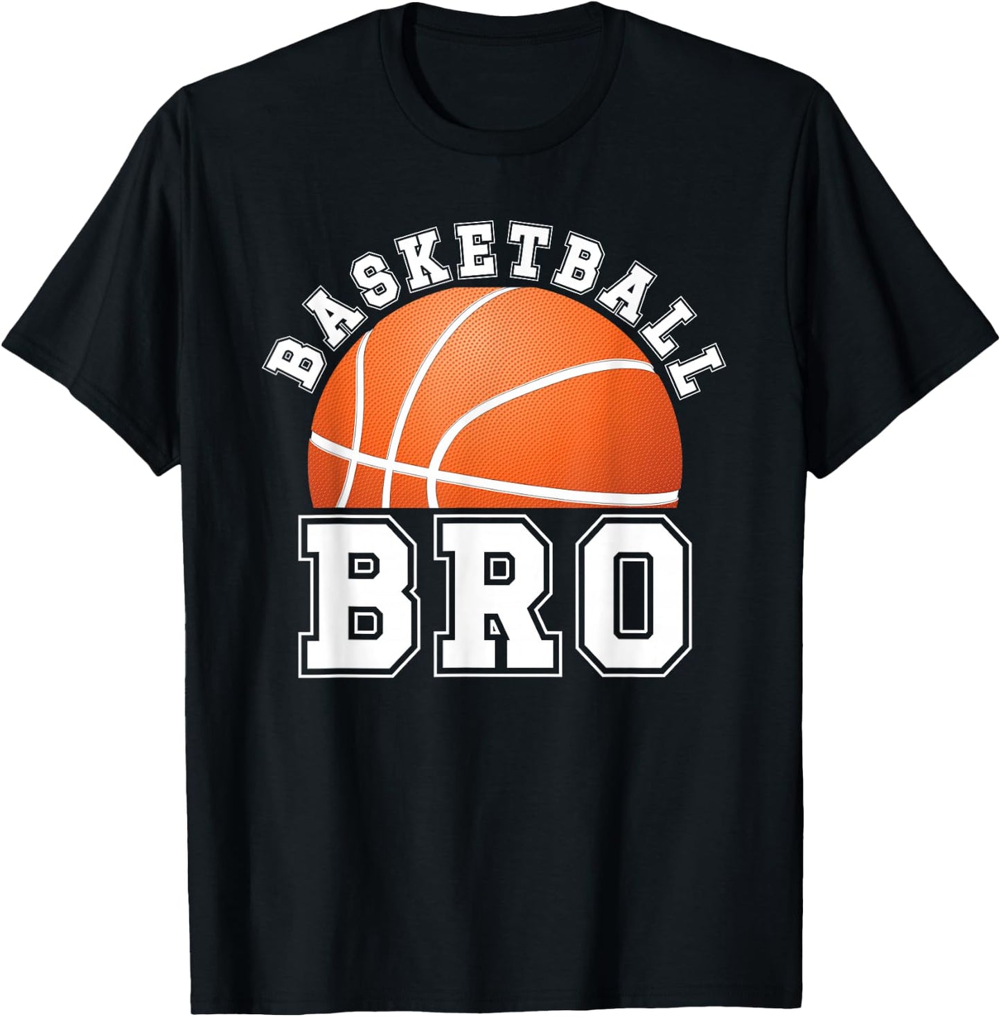 Basketball Brother Of A Basketball Player Bro T-Shirt - T-Shirt | Black