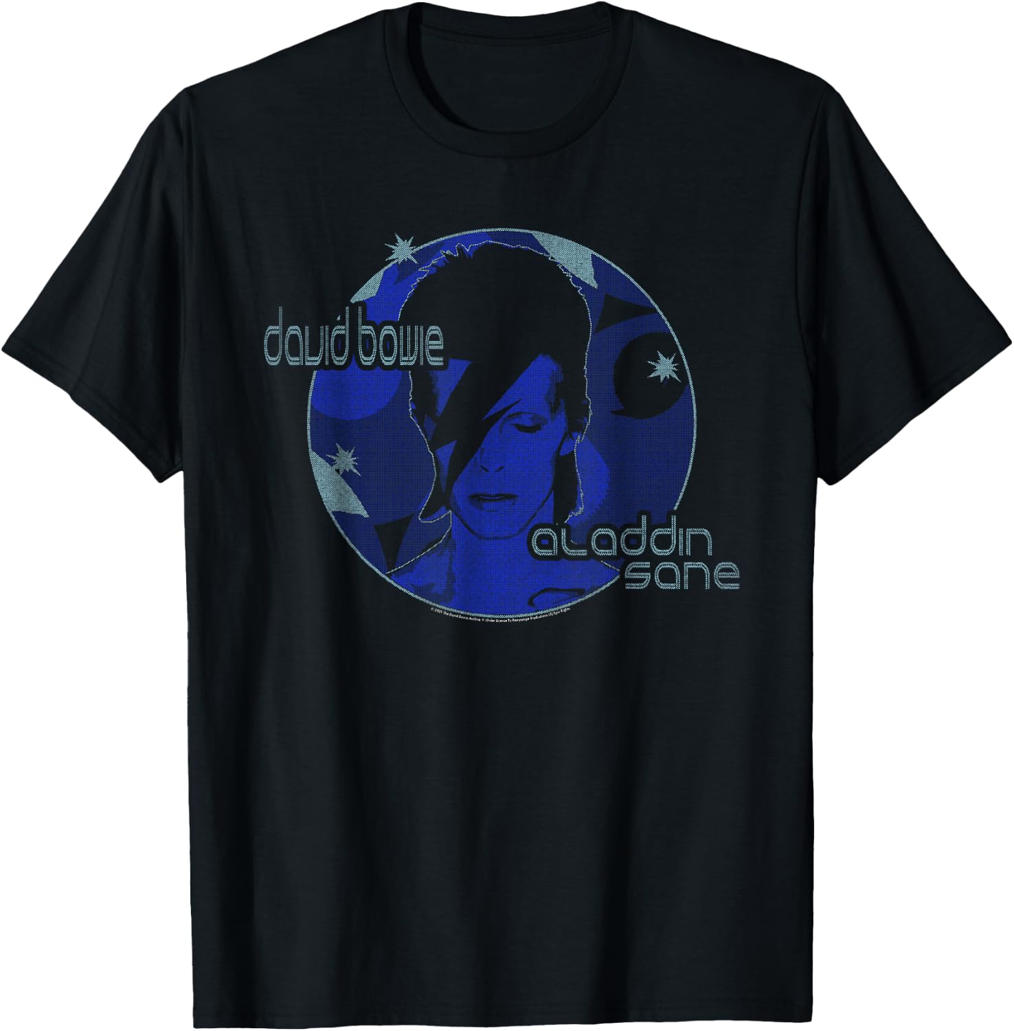 David Bowie - Blue Aladdin Sane T-Shirt - T-Shirt | Black