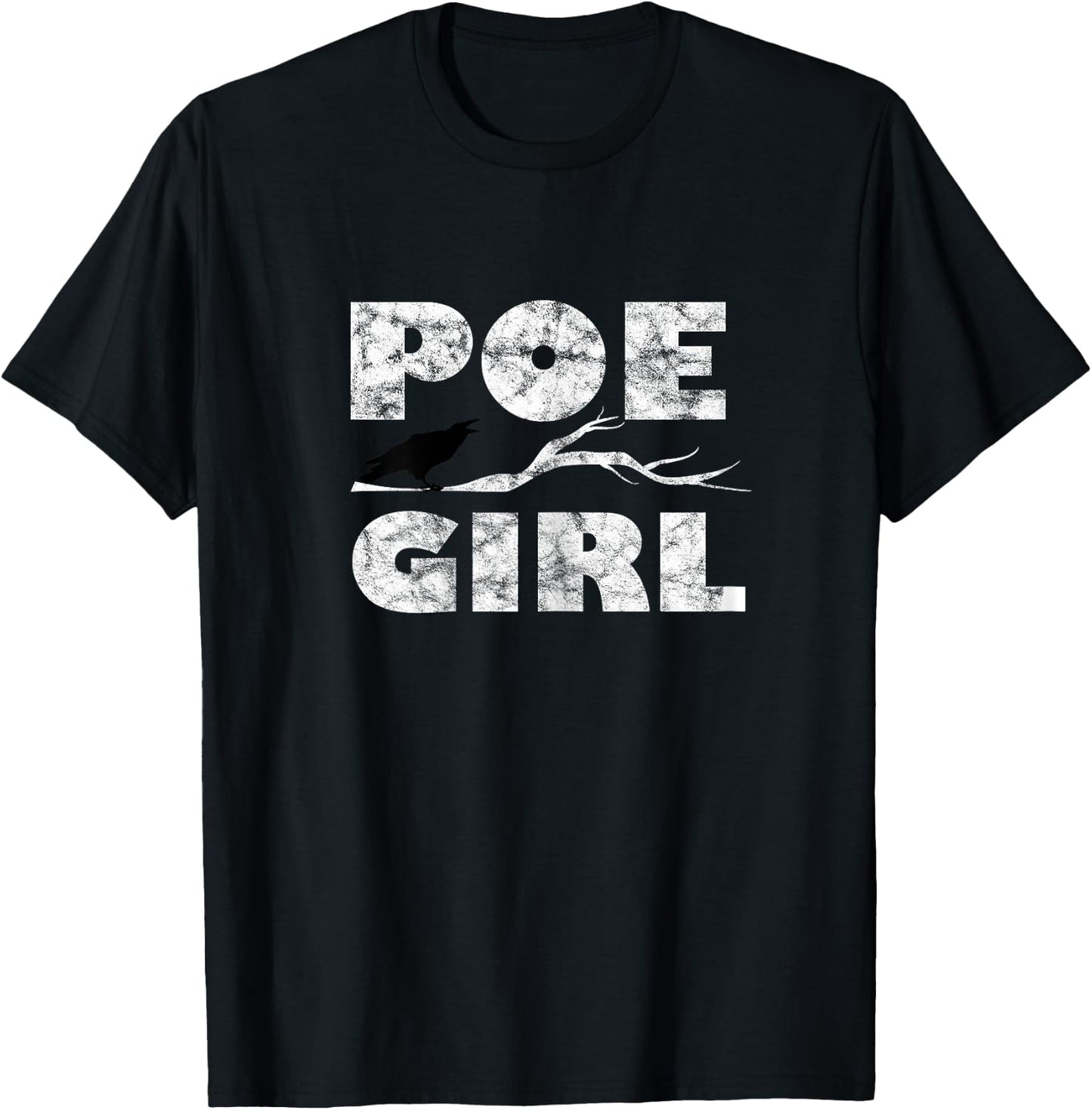 Poe Girl Funny Edgar Allan Poe Idea And Girls T-Shirt - T-Shirt | Black