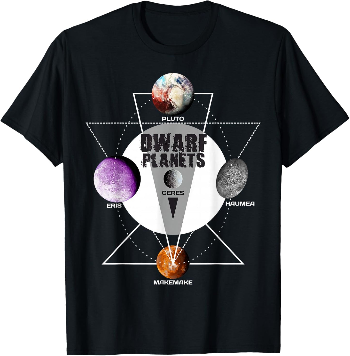 Solar System - Dwarf Planets Gift T Shirt T-Shirt - T-Shirt | Black