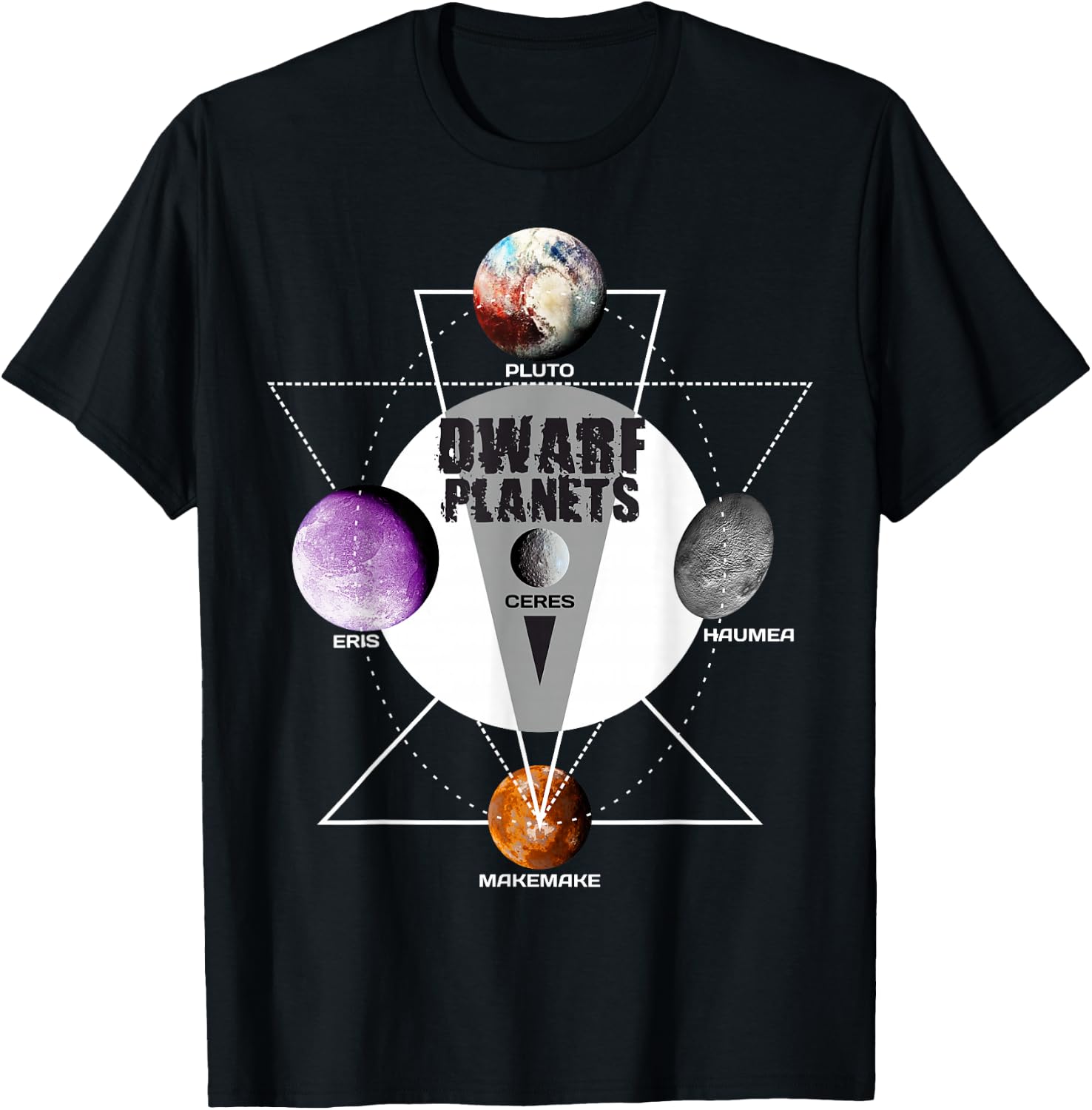 Solar System - Dwarf Planets Gift T Shirt T-Shirt - T-Shirt | Black