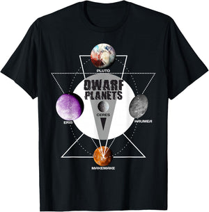 Solar System - Dwarf Planets Gift T Shirt T-Shirt - T-Shirt | Black