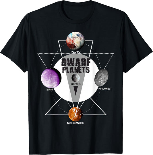Solar System - Dwarf Planets Gift T Shirt T-Shirt - T-Shirt | Black