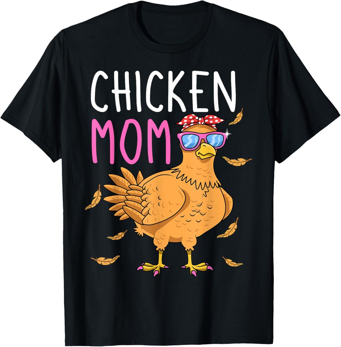 Chicken Mom Hen Lover Poultry Farmer Chicks Mother's Day T-Shirt - T-Shirt | Black