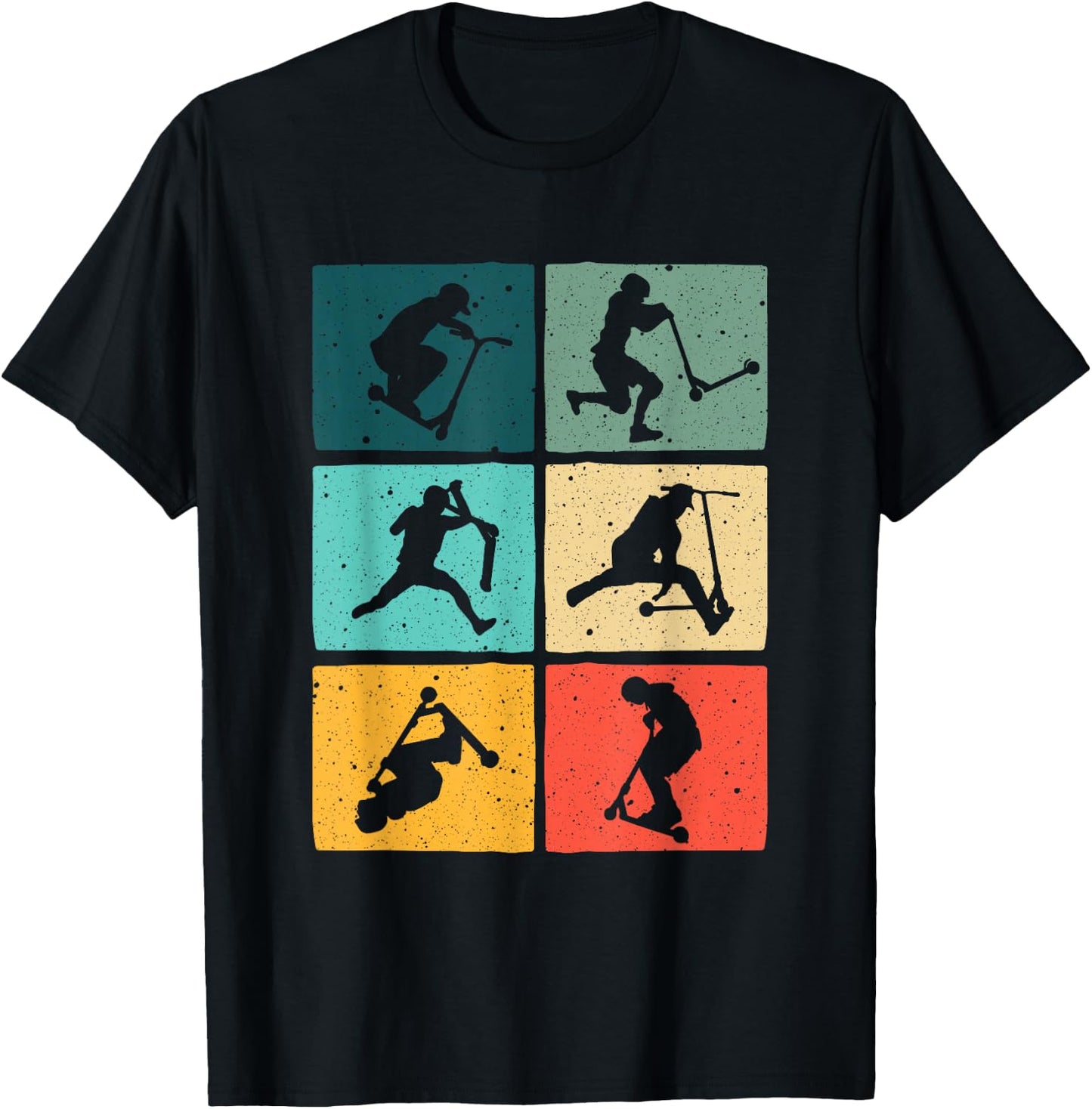 Funny Scooters Stunt Vintage Art Women Best Riders T-Shirt - T-Shirt | Black