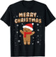 Merry Christmas Gingerbread Merry Christmas Cookie Bakers T-Shirt - T-Shirt | Black
