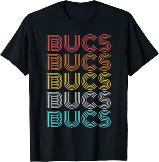 Retro Vintage Bucs T-Shirt - T-Shirt | Black
