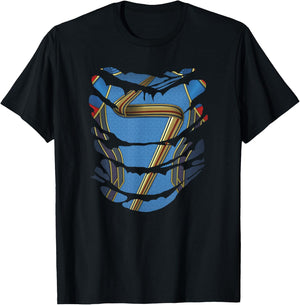 Marvel Ms. Marvel Torn Costume Halloween T-Shirt - T-Shirt | Black