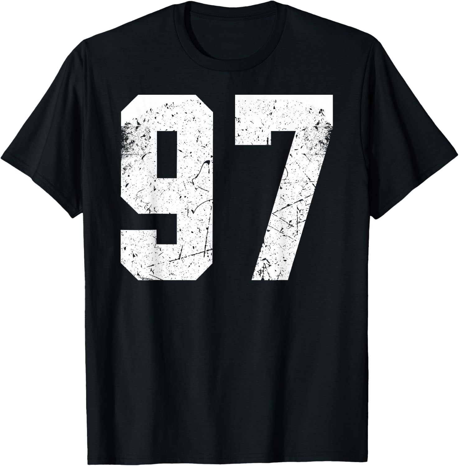 Number 52 Blue Sports Team T-Shirt - T-Shirt | Black