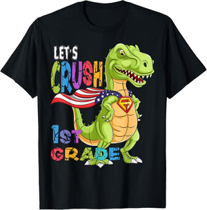 Ready To Crush First Grade Back to School Class of 2035 Boy T-Shirt - T-Shirt | Black