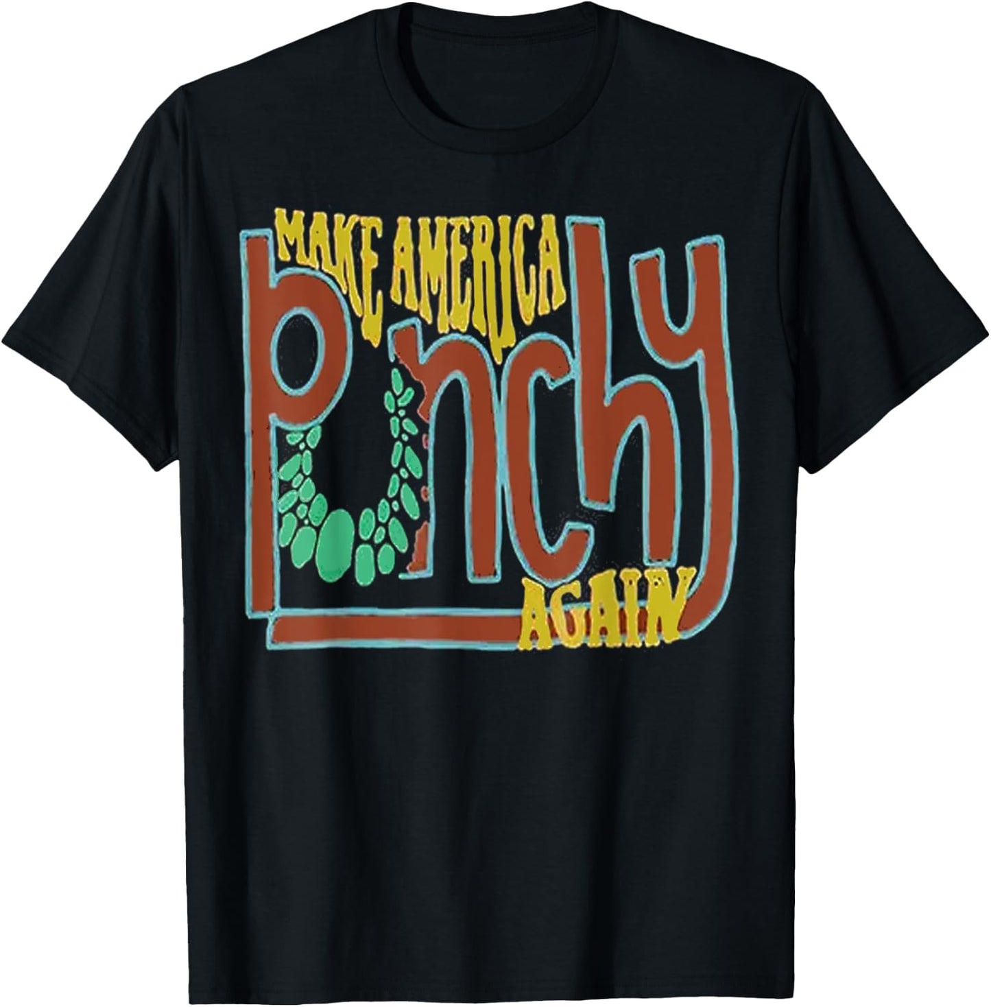 Make America Punchy Again Western Cowboy T-Shirt - T-Shirt | Black