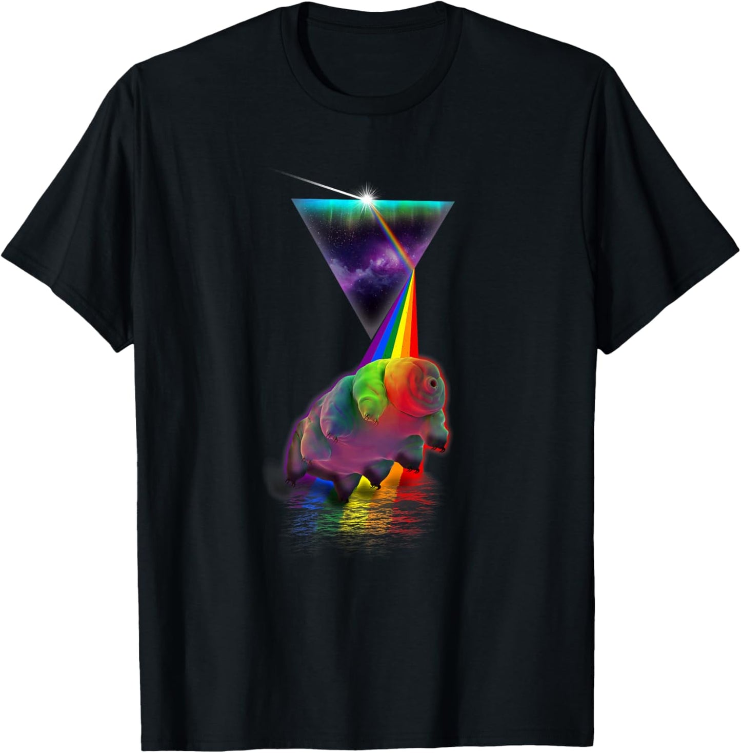 Vintage Retro Prism Tardigrade T-Shirt - T-Shirt | Black