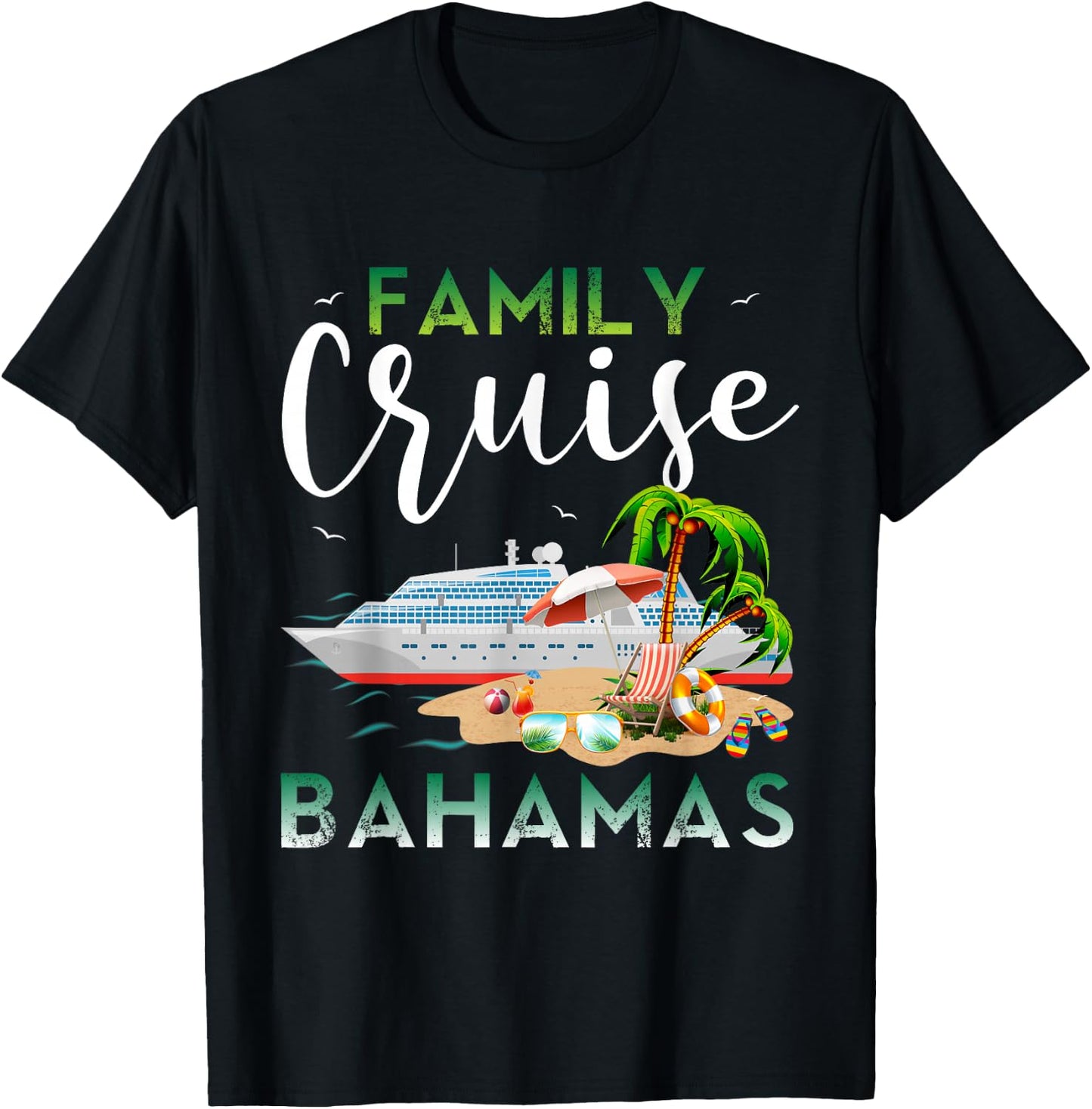 Bahamas Family Cruise Family Cruise Bahamas Shirts Cruise T-Shirt - T-Shirt | Black