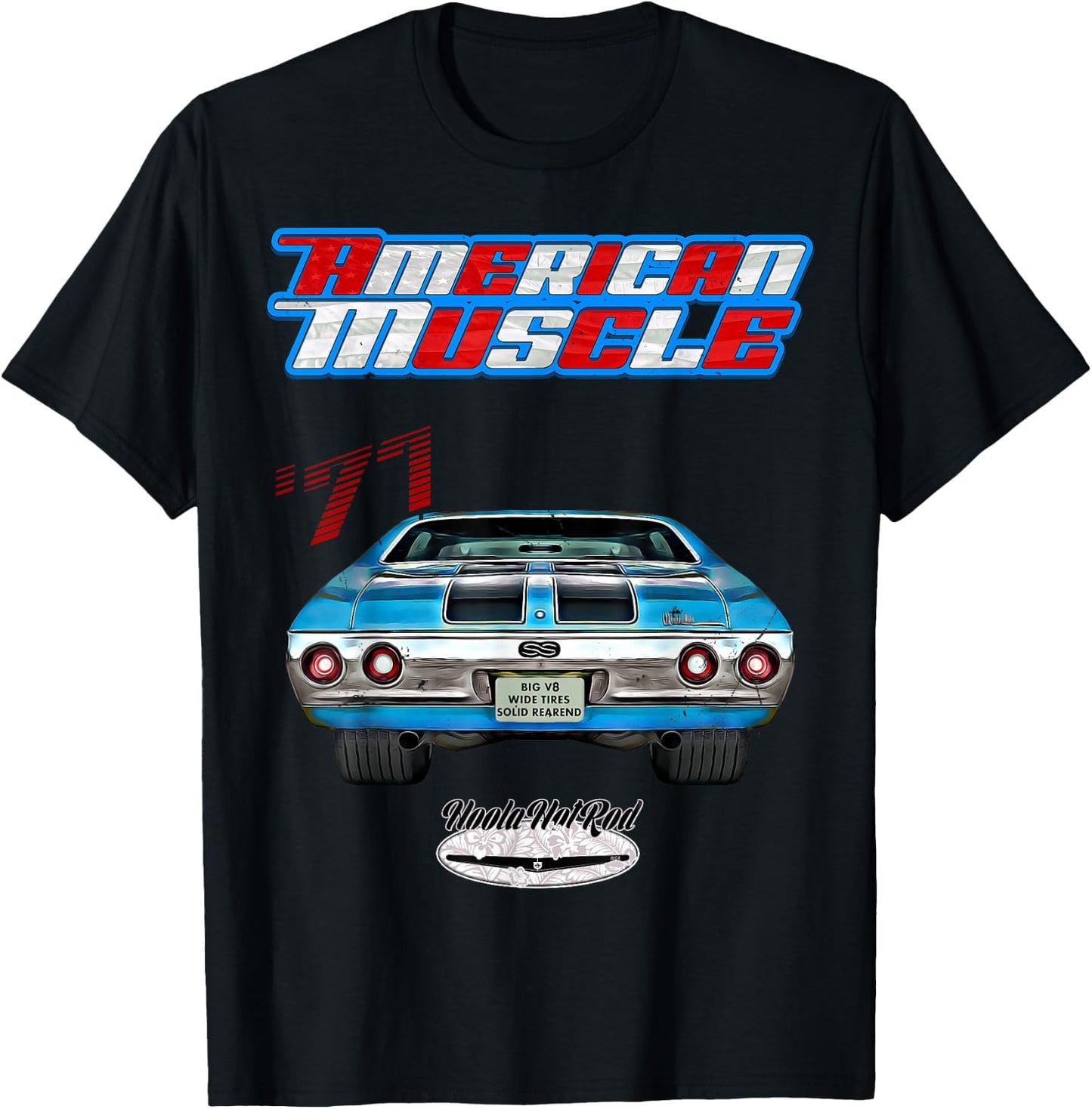 1971 Chevelle,Muscle Car,SS454,SS427,SS396,Hotrod,drag race T-Shirt - T-Shirt | Black
