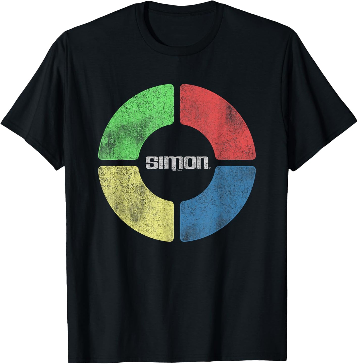 Simon Simple Simon Distressed T-Shirt - T-Shirt | Black