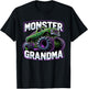 Monster Truck Race Racer Driver Grandma Mother's Day T-Shirt - T-Shirt | Black