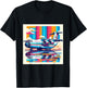Antonov AN 225 Airplane Retro Style T-Shirt - T-Shirt | Black