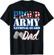 Proud Army National Guard Dad Fathers Day Shirt Men T-Shirt - T-Shirt | Black