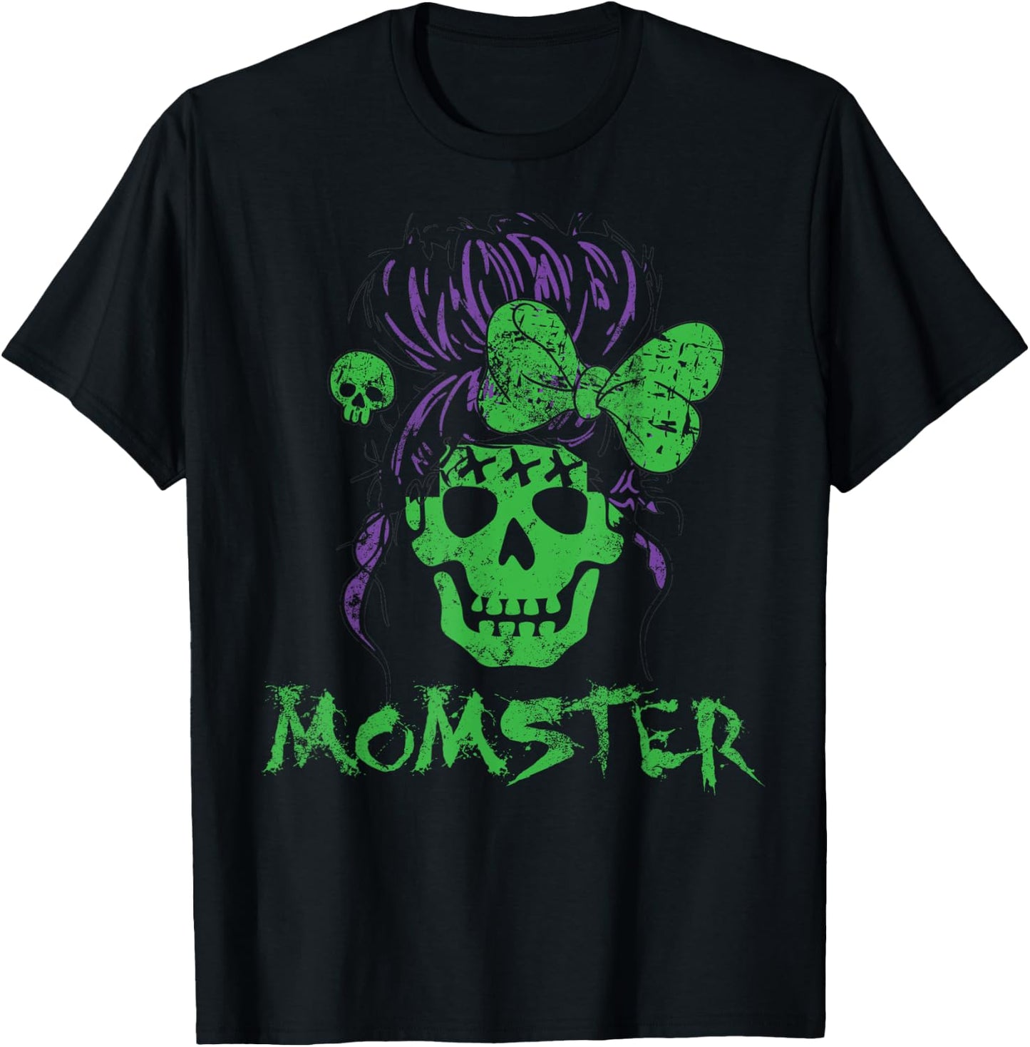 Momster Shirt Retro Funny Horror Zombie Halloween T-Shirt - T-Shirt | Black