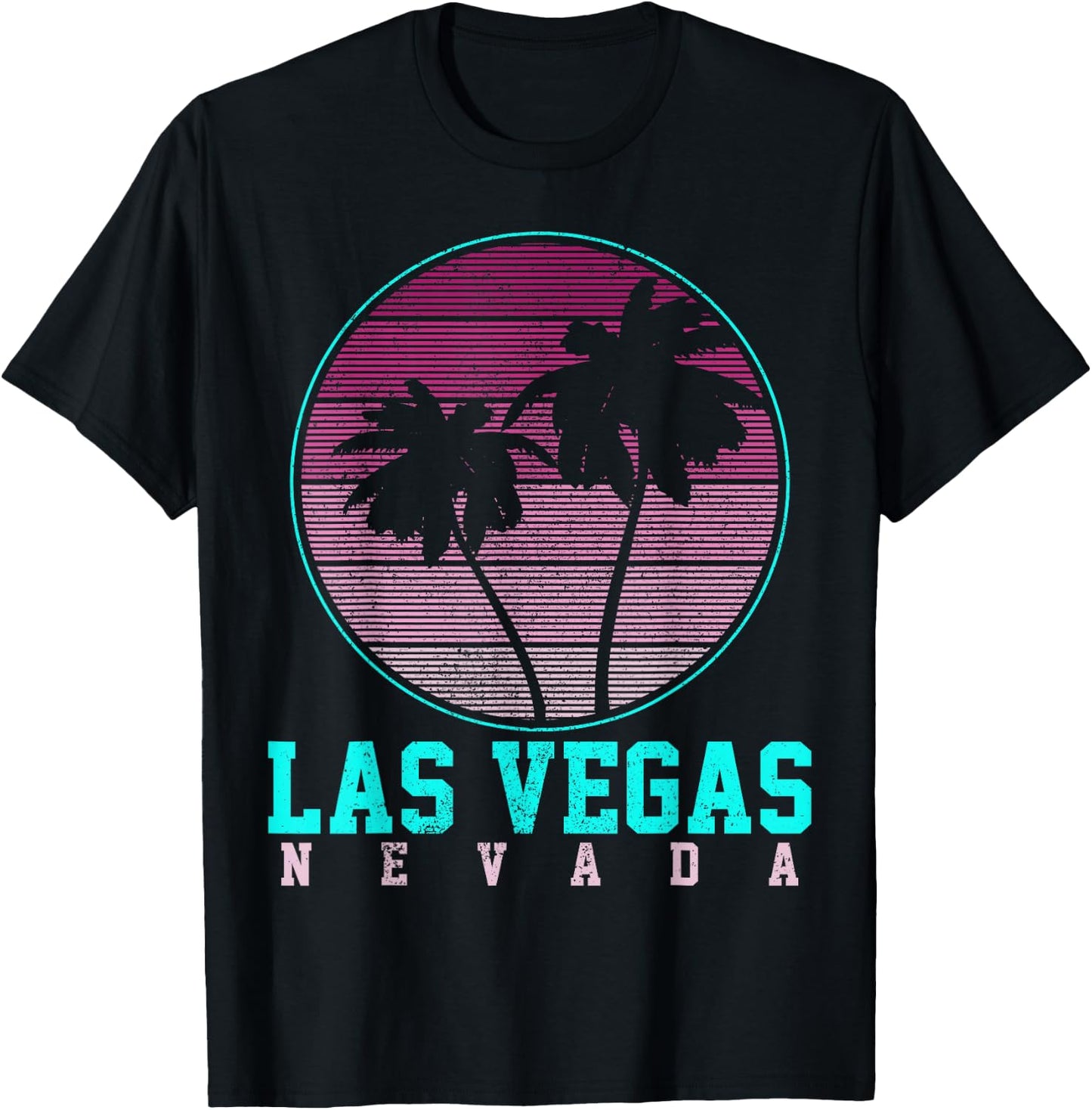 Las Vegas Nevada Vintage Retro Souvenir T-Shirt - T-Shirt | Black