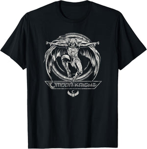 Marvel Moon Knight Action Jump Logo T-Shirt - T-Shirt | Black