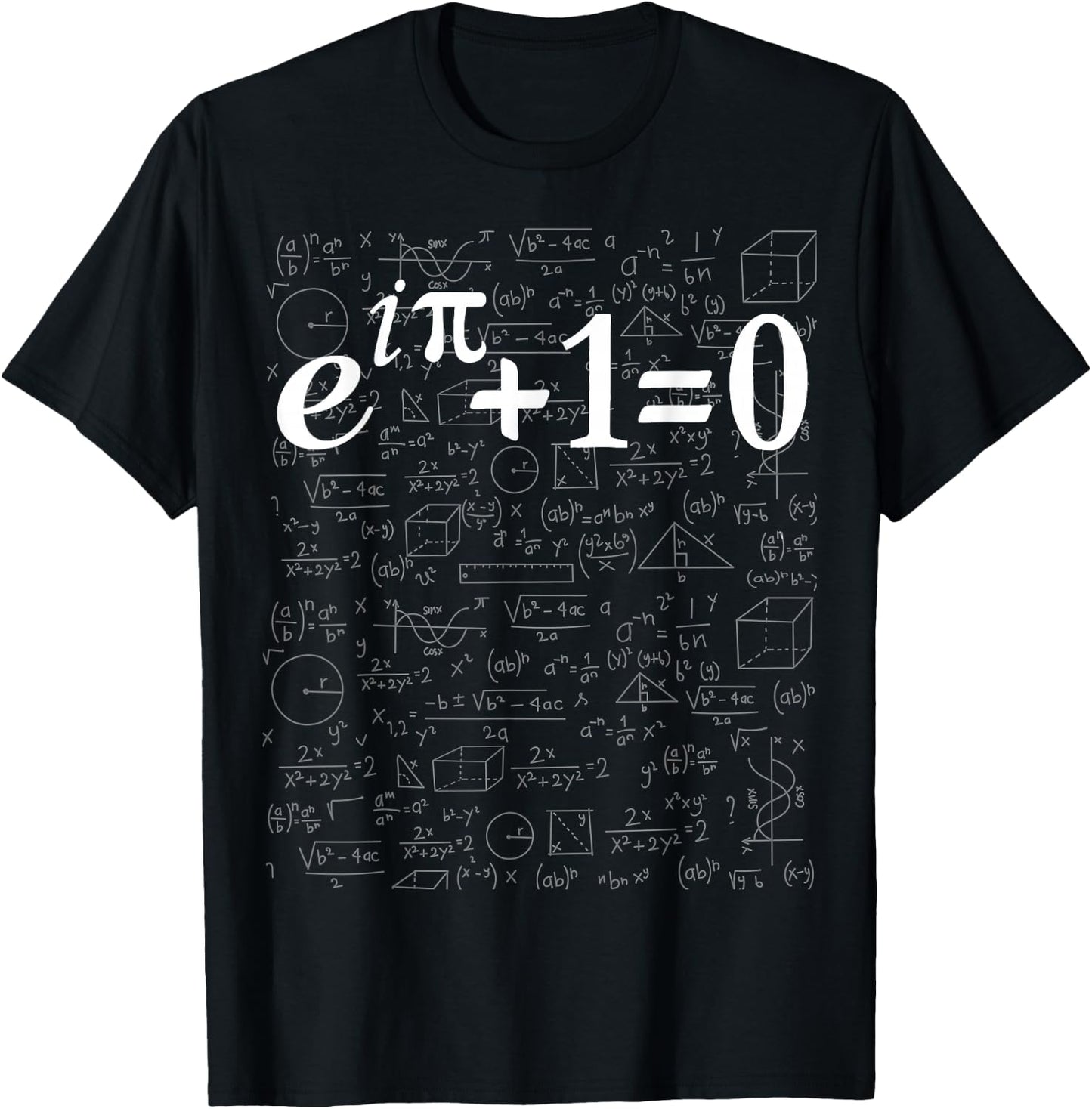 Euler's Identity Math Science Fun Most Beautiful Equation T-Shirt - T-Shirt | Black
