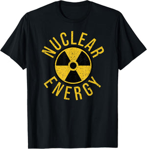 Nuclear Energy Warning Symbol Radiation Sign Radioactive T-Shirt - T-Shirt | Black