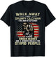 Skull Walk Away I'm A Grumpy Old Man I Was Born In September T-Shirt - T-Shirt | Black